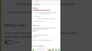 Improve Battery  Life in Windows 10 or windows11 