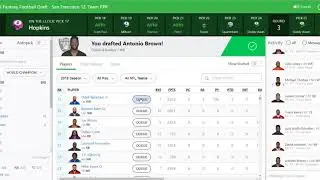 2019 ESPN 12-Team Fantasy Football Draft. [HD]