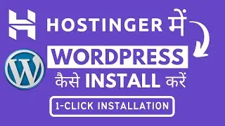 How to Install WordPress on Hostinger Web Hosting #hostinger