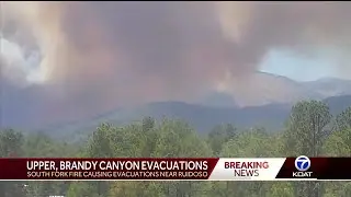 Evacuations underway as fire burns in Mescalero