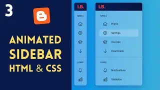 How To Design Animated Sidebar Using HTML, CSS and JavaScript (Part 2)