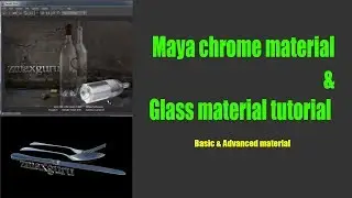 Maya tutorial: Creating shaders | maya material tutorial | Maya chrome material