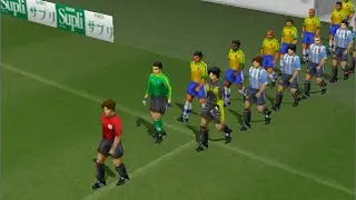 Winning Eleven 4 [PS1] Exhibition: Argentina vs Brazil (5 min)