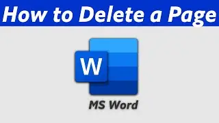 How to Delete a Page in Word