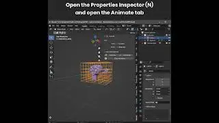 How to animate using a lattice in Blender [3.4] | #shorts