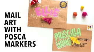 Hand Lettering Mail Art -Posca Marker Envelope Ideas