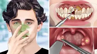 ASMR What Caused Bad Breath? Help Timothée Chalamet Remove Giant Tartar & Tonsil stones Removal