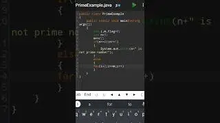 Prime number in Java | java programming examples | 
