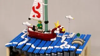 Zelda Wind Waker - LEGO Kinetic Sculpture