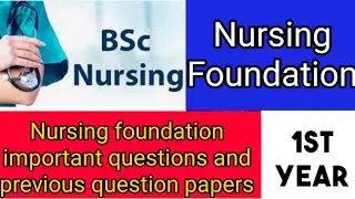 //Nurcing foundation1st year previous question Paper//Nursing foundation 1st year//