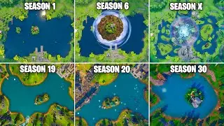 Evolution of Loot Lake in Fortnite (Chapter 1 Season 1 - Chapter 5 Season 3)