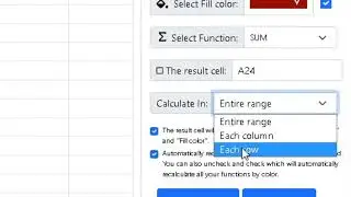 How To Sum Functions By Their Color | Function By Color For Google Sheets™