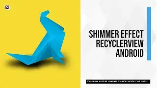 how to add shimmer effect in android