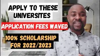 Application Fees Waived For 2023 Admissions in USA || No GRE, TOEFL, IELTS Required (APPLY TODAY)