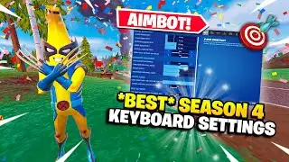 NEW BEST Keyboard & Mouse + Controller Settings for INSANE AIM + FAST EDITS Fortnite Season 4! 🎯