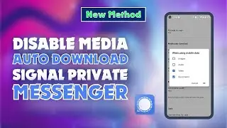 How to Disable Media Auto Download on Signal Messenger 2024 | Skill Wave