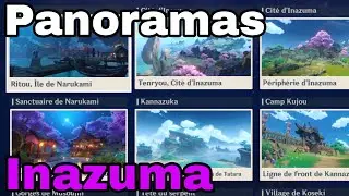 Tous les PANORAMAS d'INAZUMA Guide Genshin Impact FR