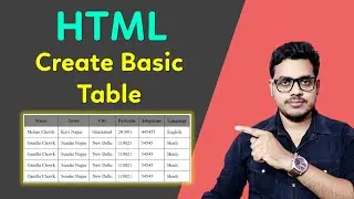 How to create table in HMTL | HTML code for creating table | Code for table in HTML | In Hindi