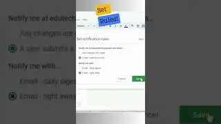 How do I get Google Sheets to notify other users?