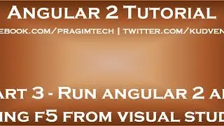 Run angular 2 app using f5 from visual studio