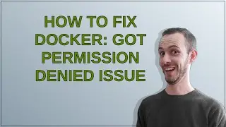How to fix docker: Got permission denied issue