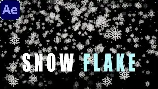 Easy 2D Snow Flake Animation | After Effects Tutorial