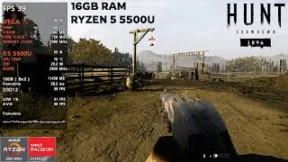 HUNT SHOWDOWN 1896 - RYZEN 5 5500U - 16GB RAM - VEGA 7 - BENCHMARK