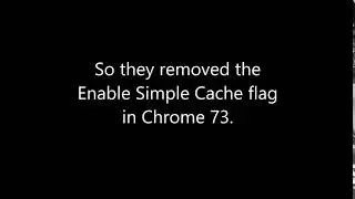 Chrome 73 has removed the 
