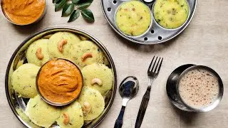 Rava idli...Soft semolina idlis  served with side of chutney...a perfect breakfast #homemade