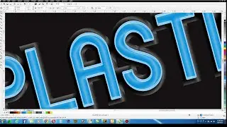 How to Create Plastic Text Effect in Coreldraw X6 / CorelwaliSarkar