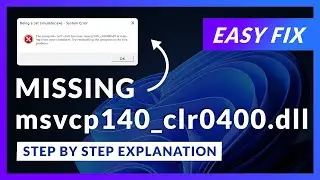 msvcp140_clr0400.dll Error Windows 11 | 2x FIX | 2023