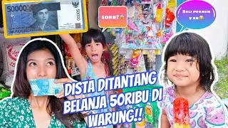 DISTA di TANTANG BELANJA 50RIBU DI WARUNG!! TERNYATA INI YANG DIBELI😱 