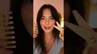 Giving you a WOODEN HAIRCUT!💇‍♀️🪵💕 #asmr