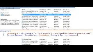 How to restart service for multiple servers