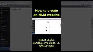 How to create MLM website #makemoneyonline #business #ecommerce #webstore