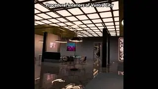 Procedural interiors in a city where every building can be entered. #gaming #indiegame #procedural
