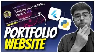My Portfolio Website is LIVE! Flutter and Python are the techstack!!