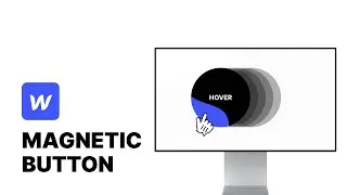 MAGNETIC BUTTON HOVER - Webflow Tutorial