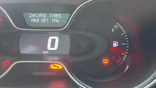 Renault Captur TPMS reset. How to reset the TPW warning message￼ Tyre Pressure