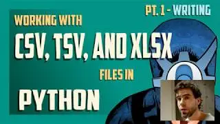 Writing csv, tsv, xlsx files in Python