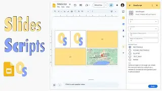 Custom Shapes & Groups | Grid Shapes | Google Map Image in Google Slides: OneScript