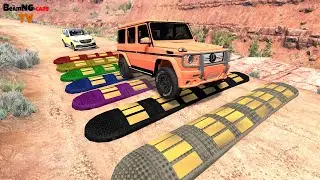 Cars vs Massive Speed Bumps and Massive Potholes #8 - BeamNG.drive | BeamNG-Cars TV