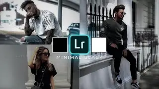 Minimal Black Lightroom Presets | Lightroom Mobile Tutorial 2020