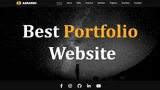 How to make Portfolio Website using HTML, CSS & JS. Download free template. Best for Beginners.