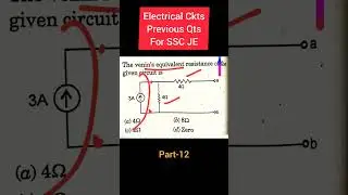 #sscje Electrical circuits #shorts Part-12 video #resistance | SSC JE 2023 Previous Questions