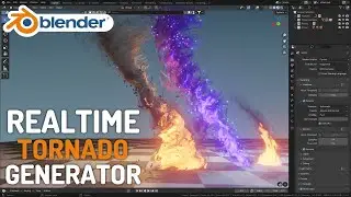 Real-Time Realistic Tornadoes Tool in Blender