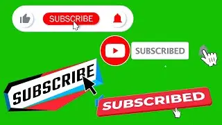 Green Screen Subscribe || Youtube Subscribe Button || Green Screen Effects || VFX