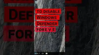 How to disable Windows Defender in Windows 10 Creators Update #shorts #short #shortvideo