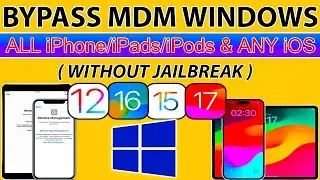 📱✅NEW MDM Bypass Windows iOS 17/16/15 Any iPhone/iPad| Remote Management Lock iPad/iPhone Issue Fix