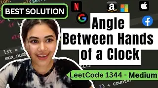 Angle Between Hands of a Clock - LeetCode 1344 Python